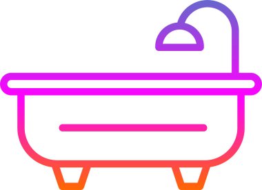 Tek bir simge tasarımının vektör illüstrasyonu