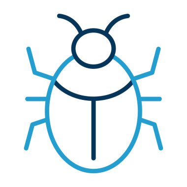 Böcek, böcek ya da antivirüs işareti. Web tasarımı ve mobil tasarım