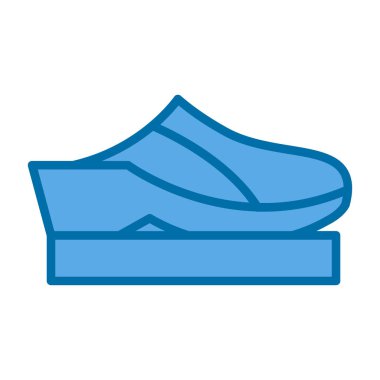 mavi lastik çizmeler izole edilmiş simge