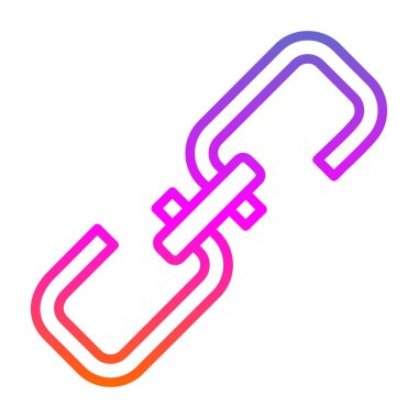 bağlantı vektörü glyph düz simgesi