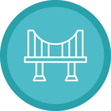 Köprü. Web simgesi basit illüstrasyon