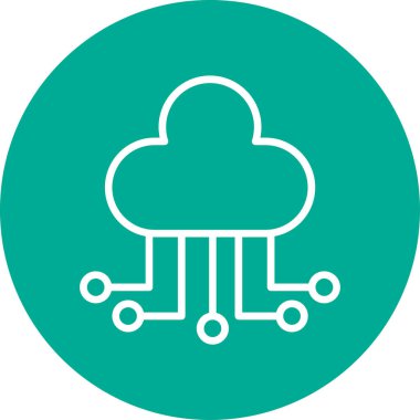 Bulut hesaplama. Web simgesi 