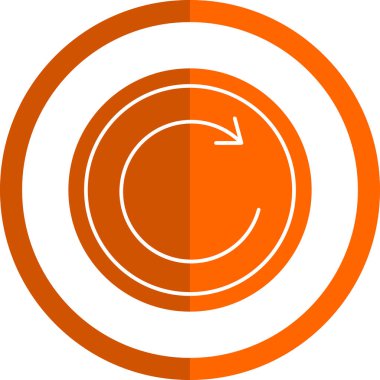 Bir çember simgesinin vektör illüstrasyonu