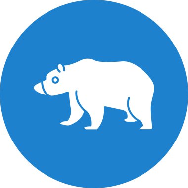 Kutup ayısı işareti. vektör illüstrasyonu