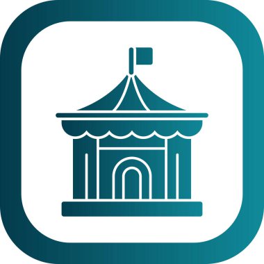 Sirk çizgisi vektör simgesi