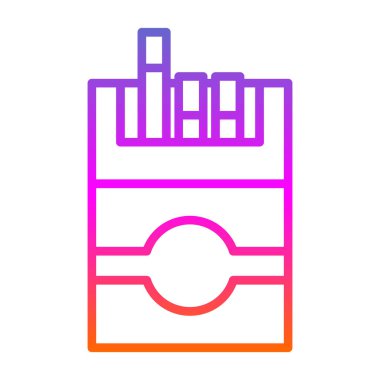 sigara ikonu vektör illüstrasyonu 