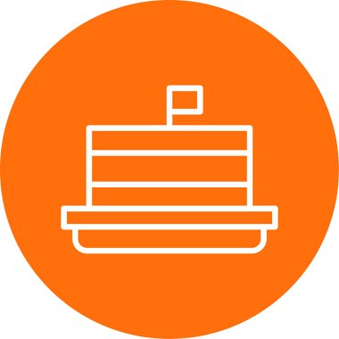 Modern yapı simgesinin vektör illüstrasyonu