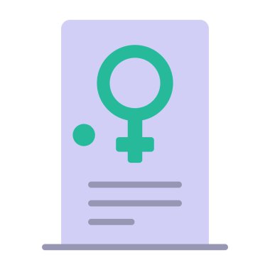 Şeffaf bir arkaplanda kadın kimlik vektörü çizimi. Birinci kalite semboller. Konsept ve grafik tasarımı için vuruş simgesi.