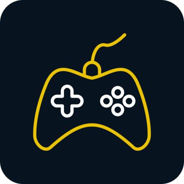 Oyun kontrolörü. Web simgesi basit illüstrasyon