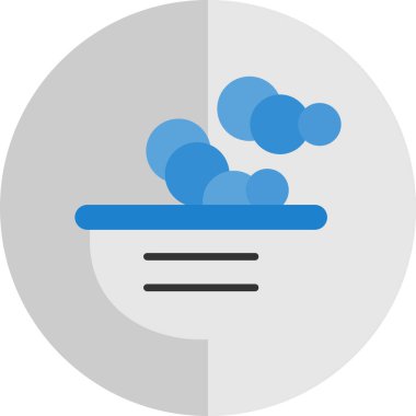 Sabun köpük ikonlu bir kase sıvı. 