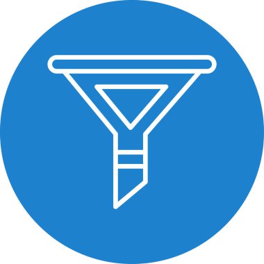 modada izole edilmiş arkaplanda huni simgesi 