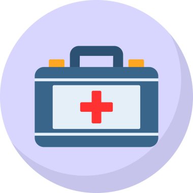 ilk yardım kiti vektör simgesi 