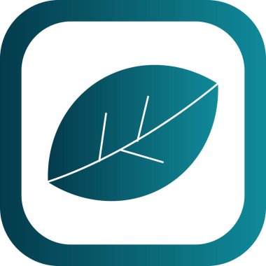 Modern yaprak simgesinin vektör illüstrasyonu       