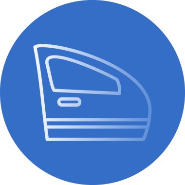 Araba kapısı. Web simgesi basit illüstrasyon