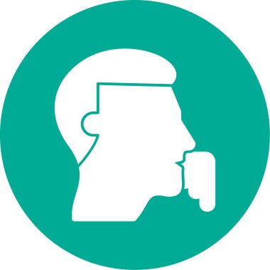 adam profili vektör illüstrasyonu