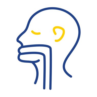 insan zihni simgesine sahip baş, vektör illüstrasyonu