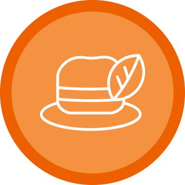 Modern b 'nin vektör çizimi şapka simgesinden yoksun