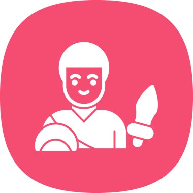 Kılıçlı bir adamın vektör çizimi