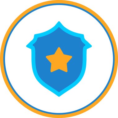 kalkan ikon vektör illüstrasyonu