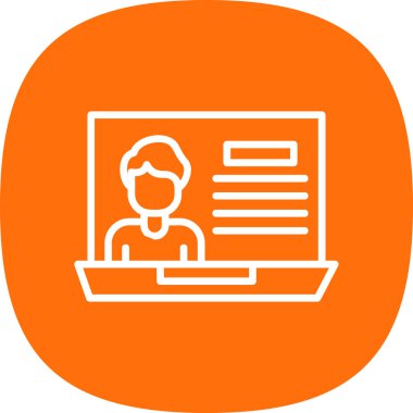 İnsan simgesinin vektör illüstrasyonu