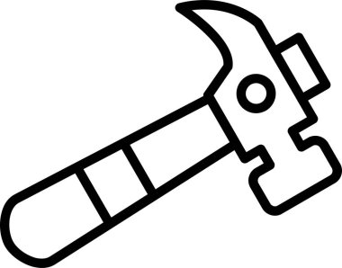 Basit düz çekiç vektör çizimi