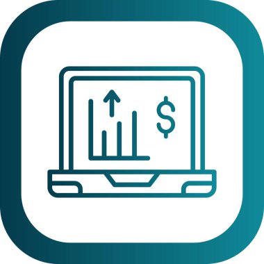 dizüstü bilgisayar simgesi, vektör illüstrasyonu basit tasarım