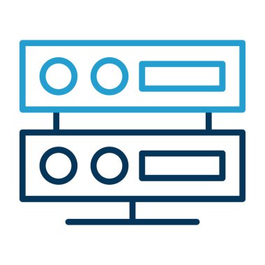 sunucu simgesi, vektör illüstrasyonu basit tasarım