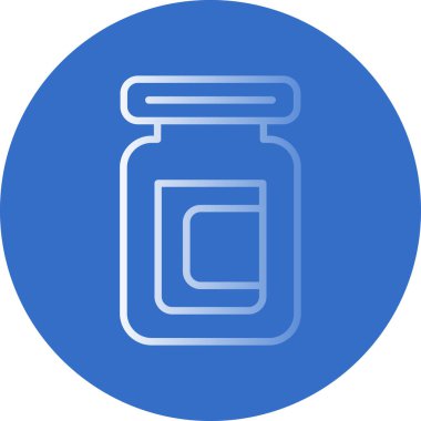 hap şişesi simgesi, basit vektör illüstrasyonu