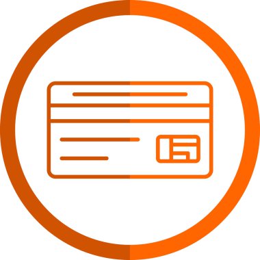 Kredi kartı simgesi, vektör illüstrasyonu