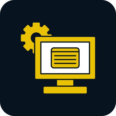 Soyut arkaplanda dizüstü bilgisayar simgesi izole edildi