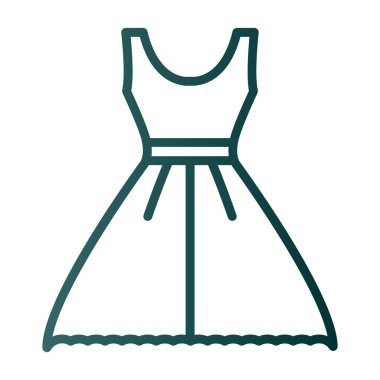 Elbise. Web simgesi basit illüstrasyon 