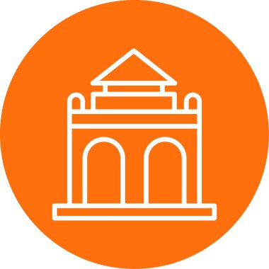 Benzersiz yapı vektör çizgisi simgesi