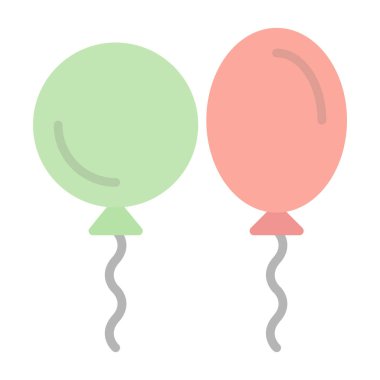 Balon simgesinin vektör illüstrasyonu 