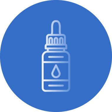 Bir şişe simgesinin vektör illüstrasyonu