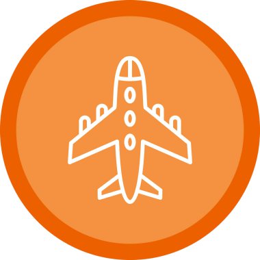 uçak ikonu vektör illüstrasyonu 