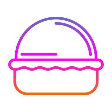 Makaronlar pasta web simgesi, vektör illüstrasyonu 