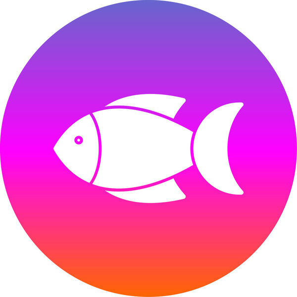fish icon, vector illustration simple design