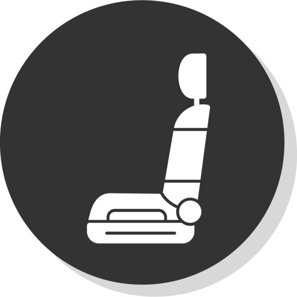 иконка сиденья автомобиля, векторная иллюстрация