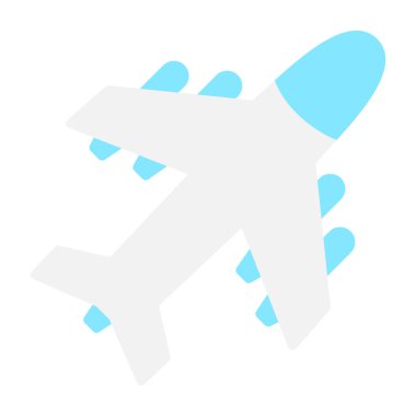 düzlem düz simgesi, vektör illüstrasyonu