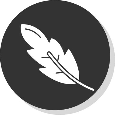 Yaprak. Web simgesi basit illüstrasyon 