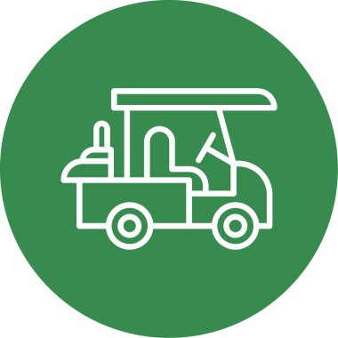 Bir kamyon simgesinin vektör çizimi