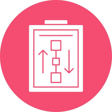 Çalışma Akımı web simgesi basit illüstrasyon 