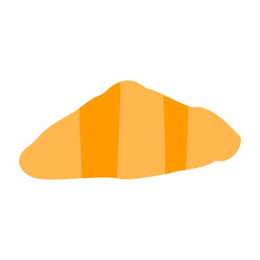 Kruvasan web simgesi, vektör çizim