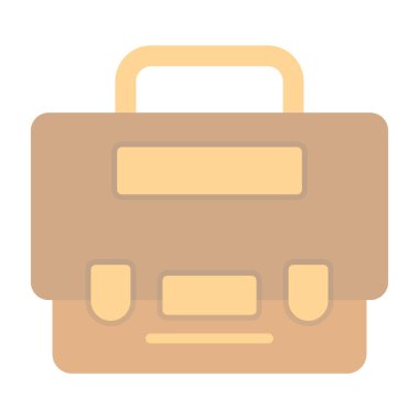 Bavul. Web simgesi basit illüstrasyon 