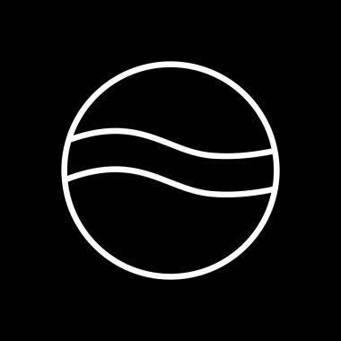 Golf topu web simgesi, basit tasarım