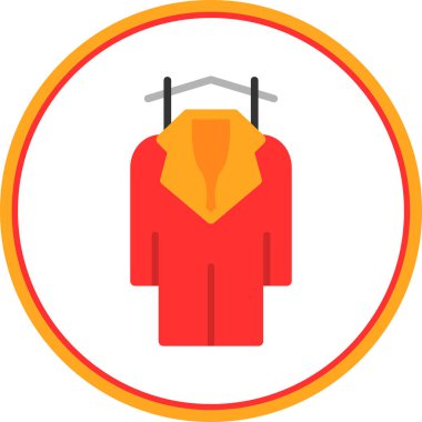 elbise simgesi, vektör illüstrasyonu basit tasarım