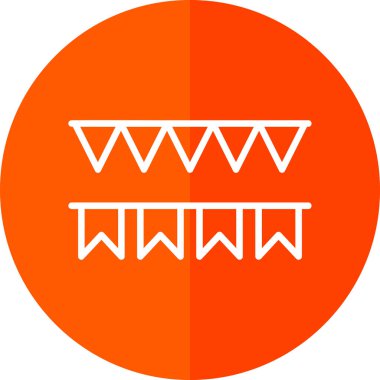 Dekoratif bayrakların vektör çizimi