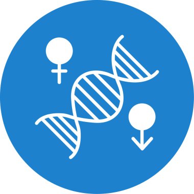 Kromozom web simgesi, vektör illüstrasyonu 