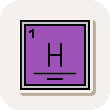 h harfli h 2 h harfi, vektör, illüstrasyon