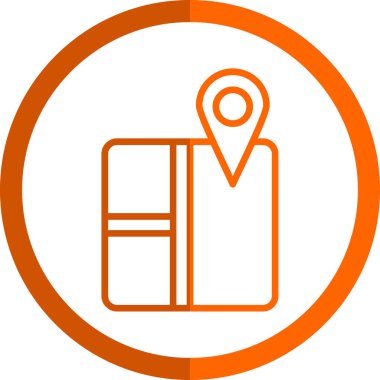 harita pin konumu simgesi düz biçimli